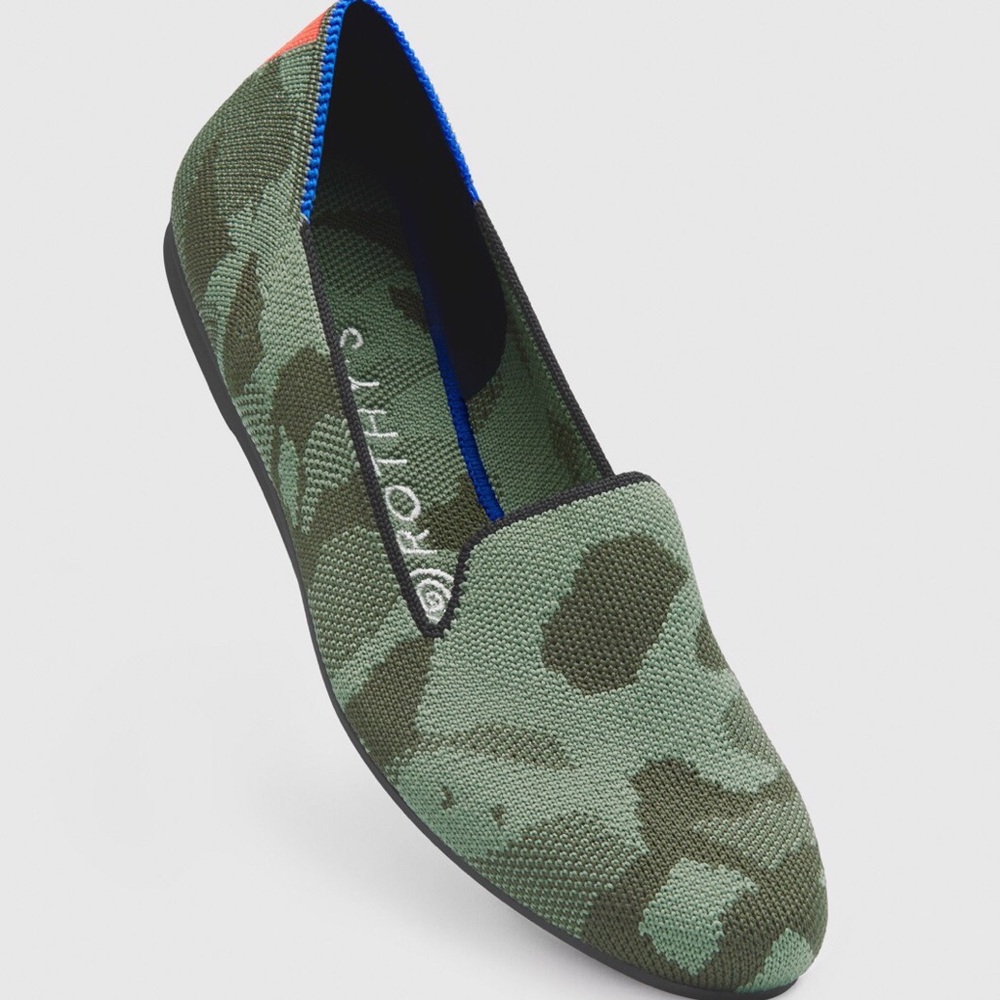 EUC:  Rothy’s Loafers In Olive Camo
